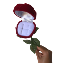 Caixinha para Alianças Flor - Jóias do Casal