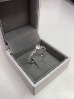 Anel Solitário Cinderella | Prata 950 - comprar online