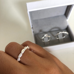 Alianças Fio Torcido | Prata 950 - comprar online