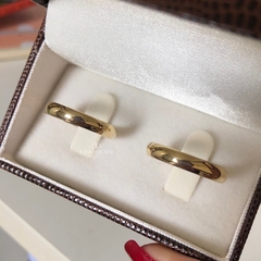 Alianças Abaulada 4mm | Moeda Antiga - Jóias do Casal