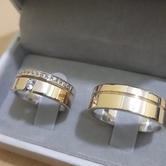 Alianças Pedra Flutuante | Moeda antiga - comprar online