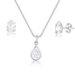 Conjunto Ponto de Luz Gota | Prata 925 - comprar online
