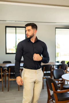 Camisa Social Tech Manga Longa