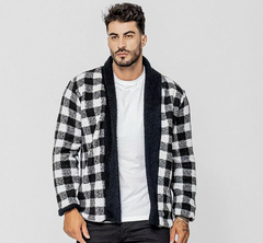Cardigan Velvet Xadrez