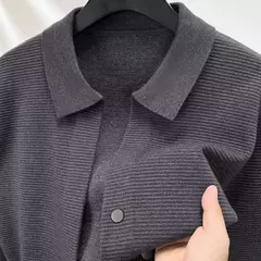 Cardigan de Lapela Monocromático Masculino -  Loja de Roupas Masculinas USE VEGH