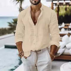 Camisa de Linho Manga Longa Italiana - loja online