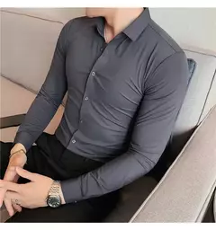 Camisa Social Tech Manga Longa Theillor -  Loja de Roupas Masculinas USE VEGH
