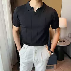 Camisa Polo Tricot Seda Gelo na internet