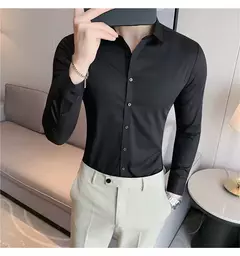 Camisa Social Tech Manga Longa Theillor
