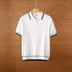 Camisa Gola Polo Zíper Boris na internet