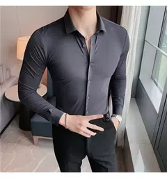 Camisa Social Tech Manga Longa Theillor - comprar online