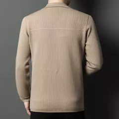 Cardigan de Lapela Monocromático Noruega - loja online