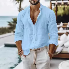 Imagem do Camisa de Linho Manga Longa Italiana