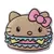 Dulces hello kitty hamburguesa