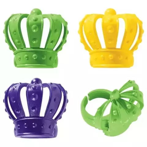 Anillos Mardi Gras 3D Crown