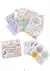 Tarjetas motivacionales con stickers