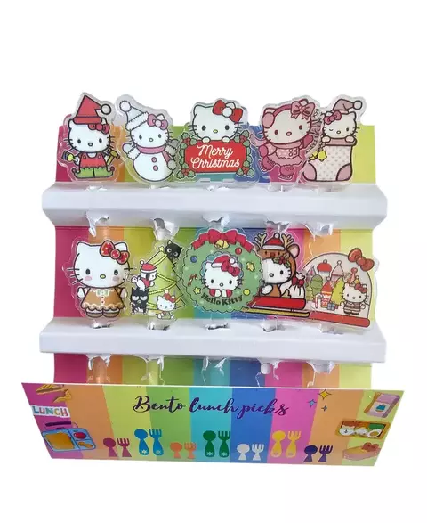 Hello Kitty Christmas picks acrílico