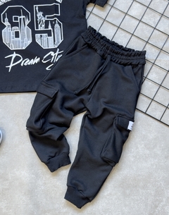 Calça cargo - preta