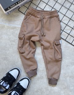Calça cargo - marrom claro