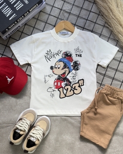 Camisa Mickey 123 - marfim