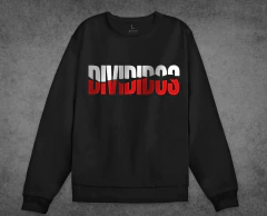 Buzo Negro Divididos Logo Clásico Cuello Redondo - comprar online