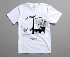 Remera Unisex Ciudad de La Furia Buenos Aires Blanca - comprar online