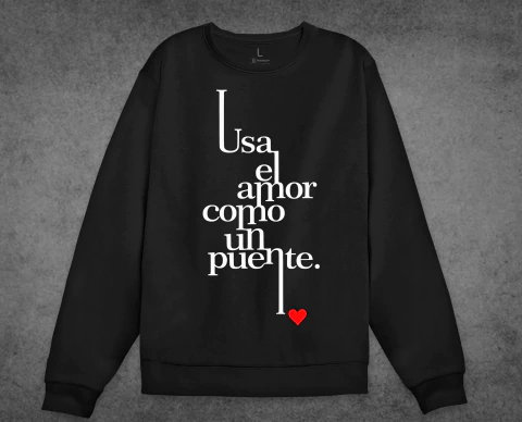 Buzo Negro Cerati Usa El Amor como un Puente [Varios colores] - comprar online