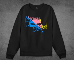 Buzo Mereces lo que Sueñas Gustavo Cerati Negro - comprar online