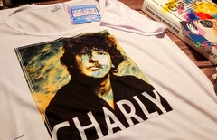 Imagen de Remera Dama Charly García Retrato Blanca