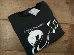 Buzo Negro Cuello Redondo Pescado Rabioso II Álbum - Beatagonia Store