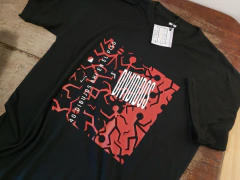 Remera Unisex Negra Divididos Disco 40 Dibujos en internet