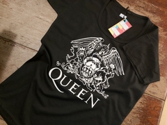 Remera Dama Algodón Queen Freddie Mercury Logo - Beatagonia Store