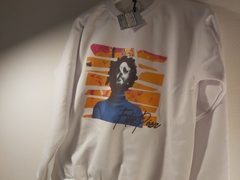 Buzo Blanco Cuello Redondo Fito Páez Diseño en internet