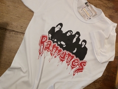 Remera Unisex Ramones Logo Alternativo Blanca - Beatagonia Store