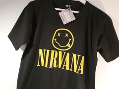 Imagen de Remera Unisex Nirvana Logo Amarillo II