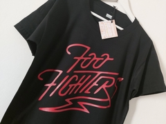 Remera Unisex Foo Fighters Logo Lineal [Varios Colores] - tienda online