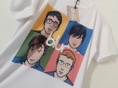 Remera Unisex Blanca Blur Portada Disco - Beatagonia Store