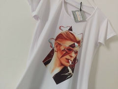 Remera Dama David Bowie Ilustración en internet