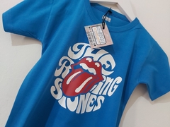 Remera Infantil The Rolling Stones Azul - comprar online