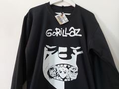 Buzo Negro Cuello Redondo Gorillaz Banda en internet