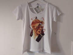 Remera Dama David Bowie Ilustración