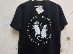 Remera Unisex Negra Cuarteto de Nos - tienda online