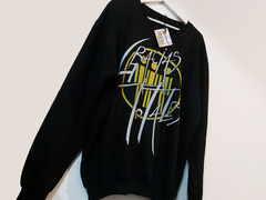 Buzo Negro Soda Stereo Gracias Totales Yellow Cuello Redondo - Beatagonia Store