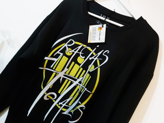Buzo Negro Soda Stereo Gracias Totales Yellow Cuello Redondo - tienda online