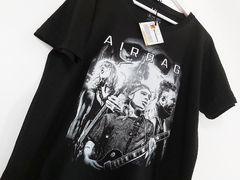 Imagen de Remera Unisex Negra Airbag Diseño Banda