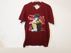 OUTLET - REMERA BORDÓ CHARLY GARCÍA ART talle 3XL
