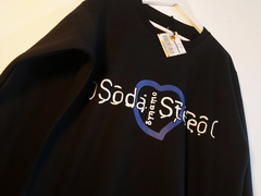 Buzo Negro Soda Stereo Dynamo Logo Cuello Redondo - tienda online