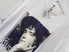 Remera Unisex Algodón Gustavo Cerati Blue en internet