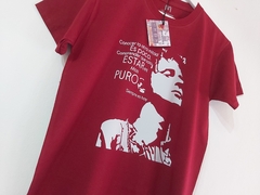 Remera Unisex Bordó Gus Cerati Siempre es Hoy en internet