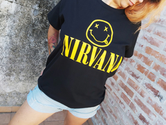 Remera Unisex Nirvana Logo Amarillo II - comprar online